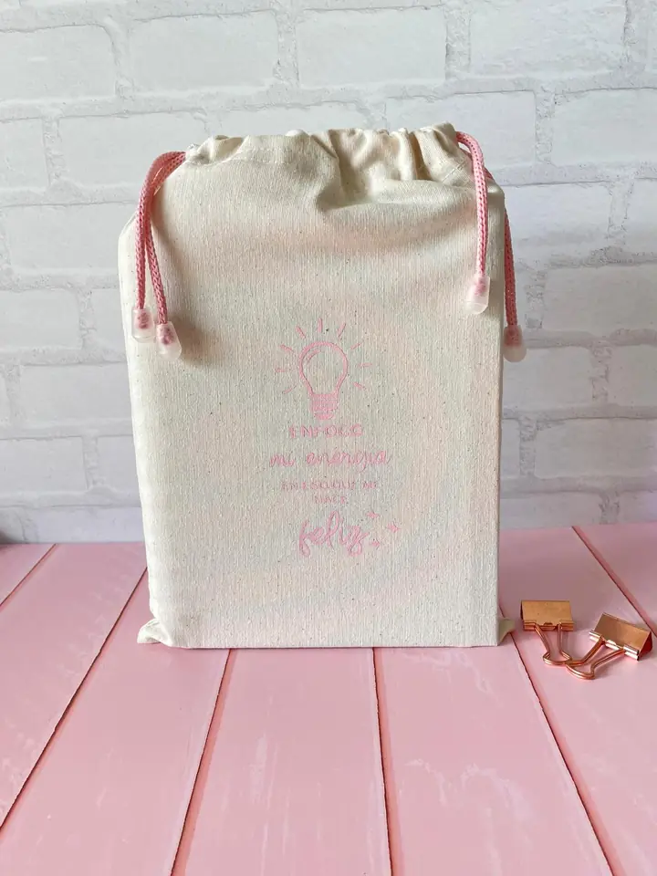 BOLSA DE TELA PARA AGENDA