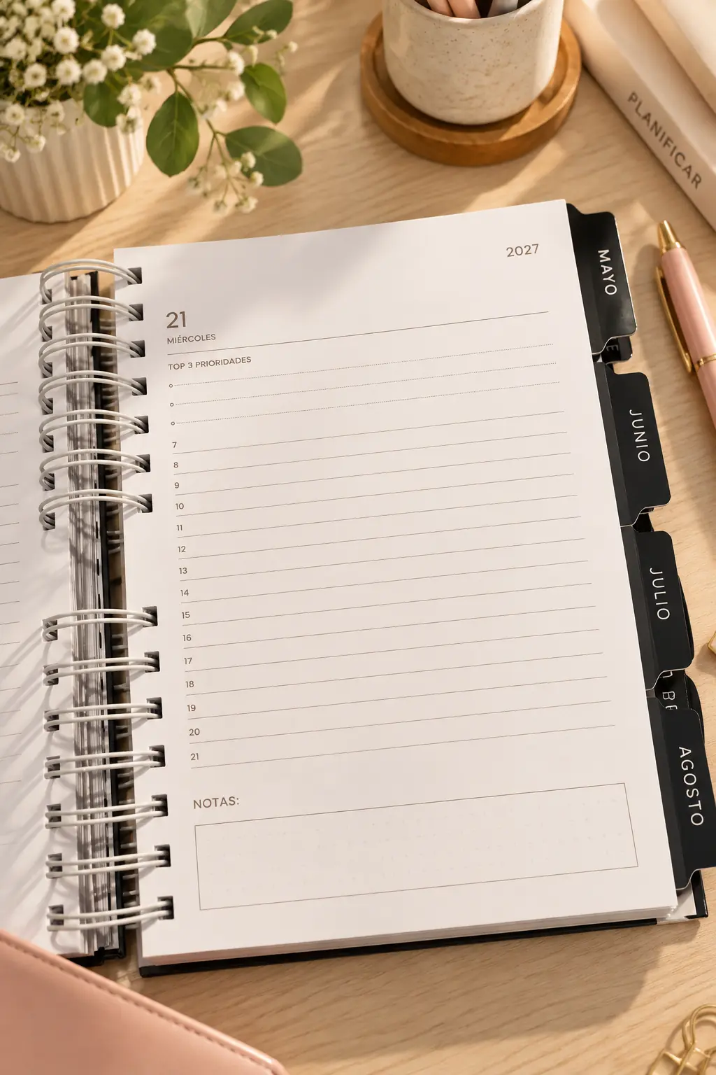 AGENDA 2027 DIARIA INTERIOR MINIMALISTA