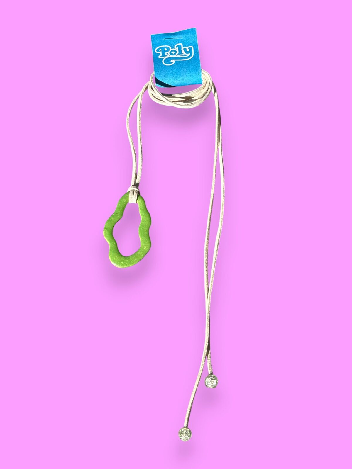 Collar Trendy - Verde y blanco