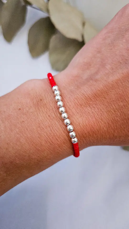 Pulsera protectora Esferas de Plata