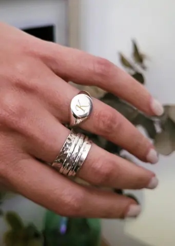 Anillo ideal grabado