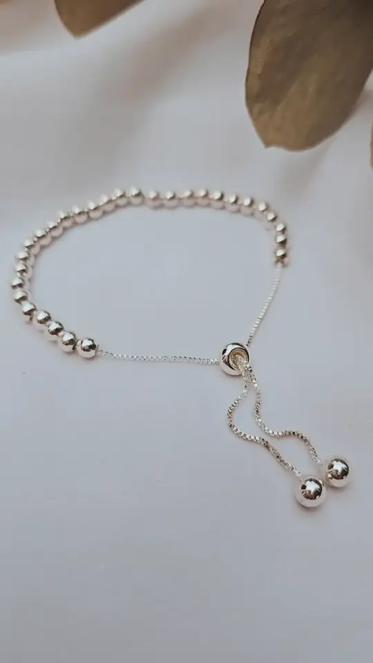 Pulsera ajustable esferas