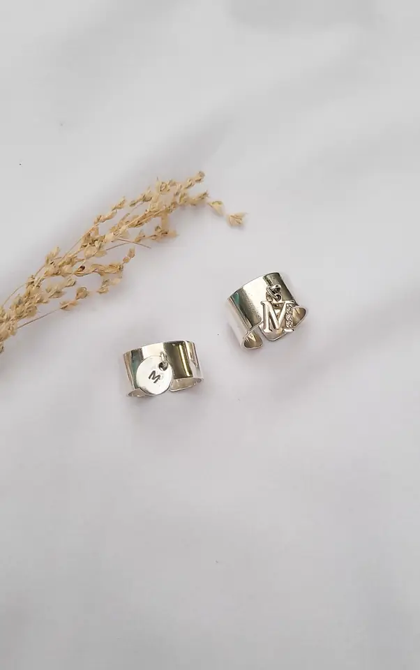 Anillo con Inicial Plata 925