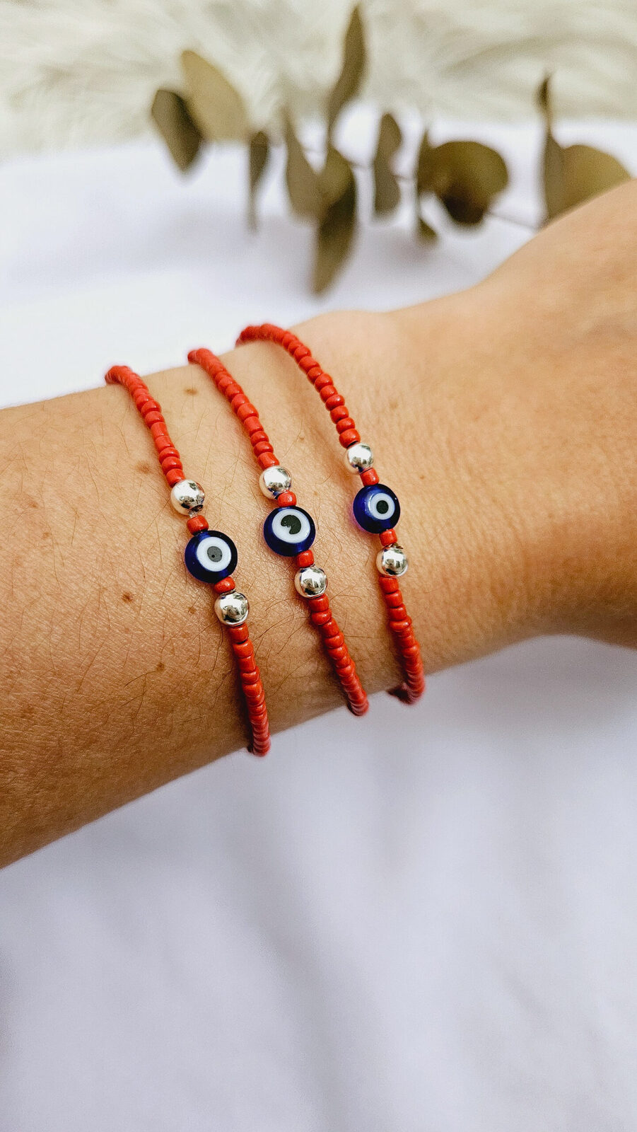 Pulsera protectora canutillos y plata