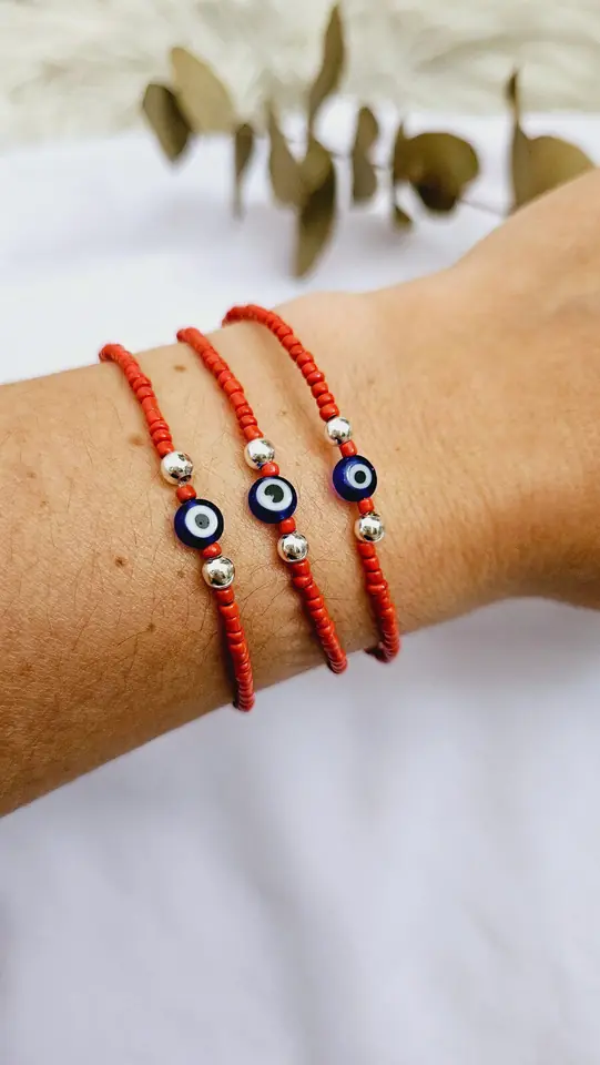 Pulsera protectora canutillos y plata