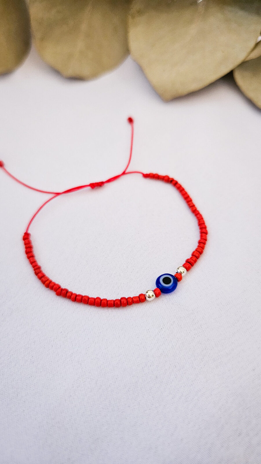 Pulsera protectora Ojo turco y canutillos