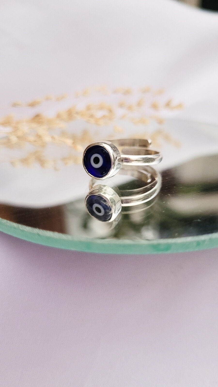 Anillo protector fino regulable, Plata 925