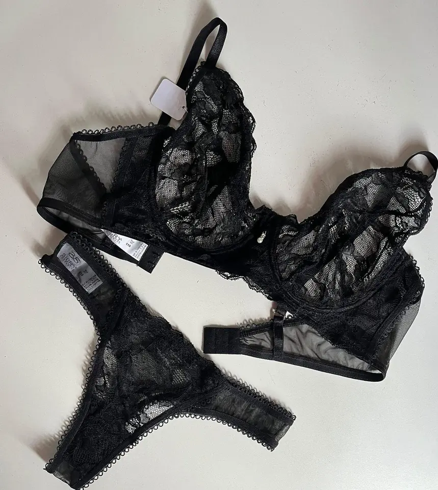 Conjunto encaje y aro  S1921