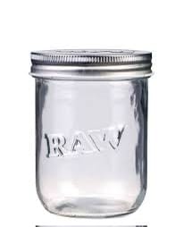 Frasco de vidrio Raw grande
