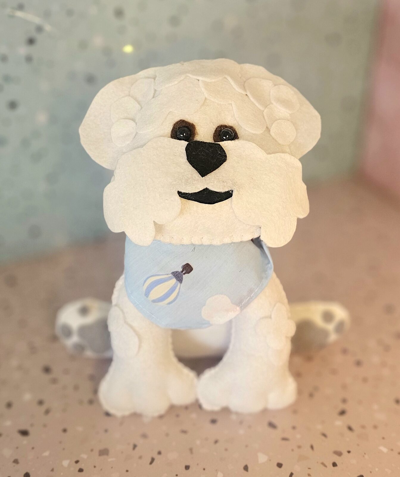 POR PEDIDO - Perrito de fieltro personalizado