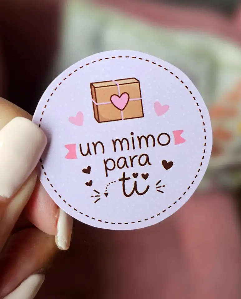 10 Stickers "Un mimo para ti"
