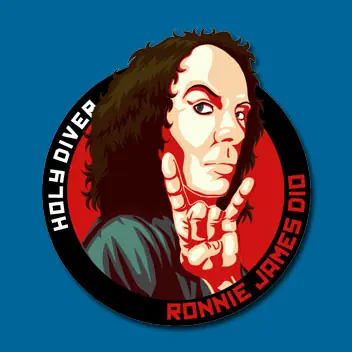 STICKER METAL GODS - DIO
