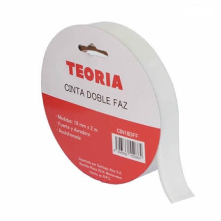 HERRAMIENTAS | CINTA DOBLE FAZ | FOAM | 24MM X 2M | TEORIA+