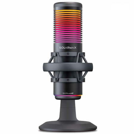 MICROFONO STREAMING RGB | BI-MODO | LSM98B | NEGRO | SOLARMAX