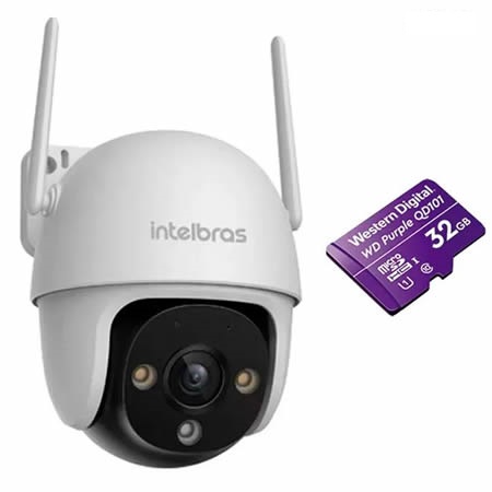 CAMARA IP | MIBO | IM7 S | PTZ | EXTERIOR | WD 32GB | INTELBRAS