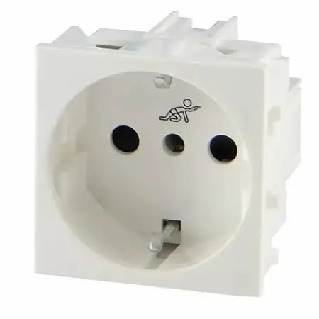 ELECTRICIDAD | MODULO SCHUKO | PRESTA | BLANCO | VIVION