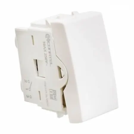 ELECTRICIDAD | MODULO INTERRUPTOR COMBINADO | 10A | PRESTA | BLANCO | VIVION