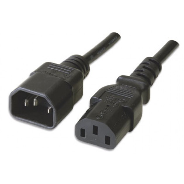 CABLE ALIM | C13 MACHO A C14 HEMBRA | 1.8M | 0.75MM | ANBYTE