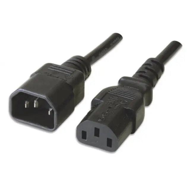 CABLE ALIM | C13 MACHO A C14 HEMBRA | 1.8M | 0.75MM | ANBYTE