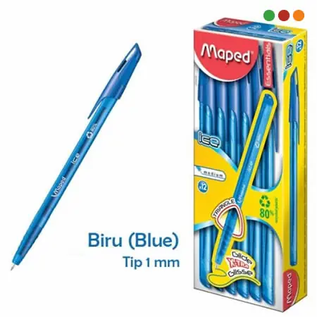 BOLIGRAFO | AZUL | CAJA X12 | GREEN ICE | MAPED