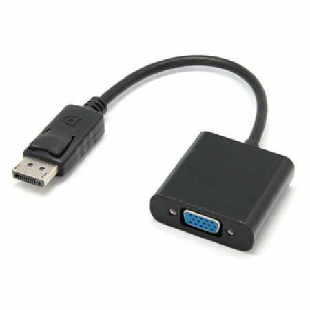ADAPTADOR | DISPLAYPORT M A VGA H | 15CM | NEGRO | ANBYTE