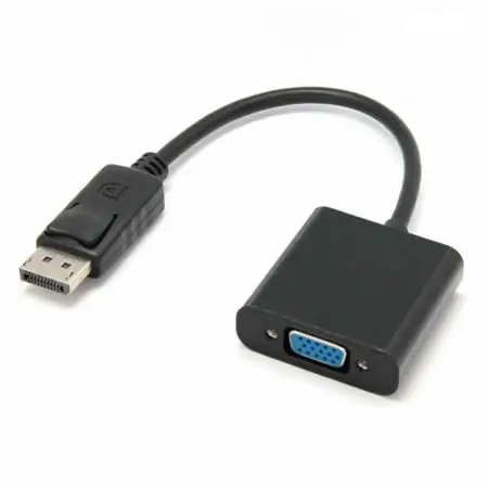 ADAPTADOR | DISPLAYPORT M A VGA H | 15CM | NEGRO | ANBYTE
