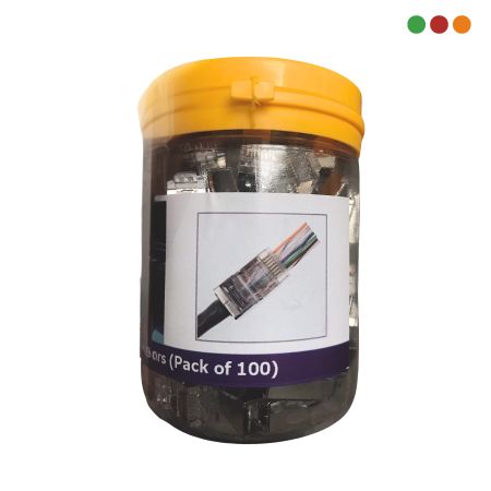 CONECTOR | RJ45 CAT6A | BLINDADO | FTP/UTP | FRASCO X100 | INNOVA
