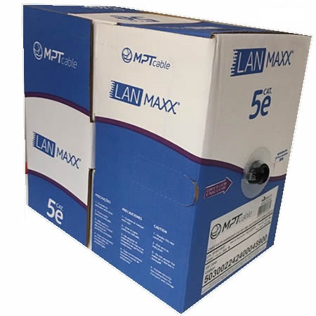 CABLE UTP | CAT5E | EXTERIOR | 305M | NEGRO | COBRE | MPT