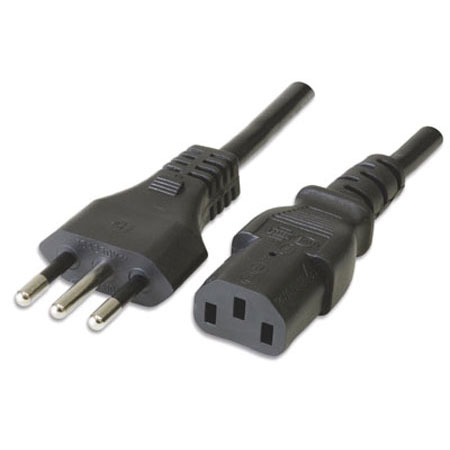 CABLE ALIM | C13 A 3 EN LINEA | 1.8M | 0.75MM | MANHATTAN