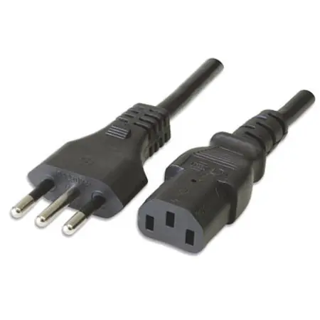 CABLE ALIM | C13 A 3 EN LINEA | 1.8M | 0.75MM | MANHATTAN