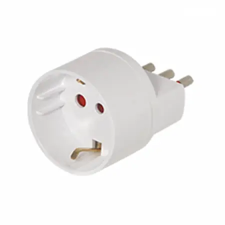 ELECTRICIDAD | ADAPTADOR SCHUKO A 3ENL | BLANCO | VIVION