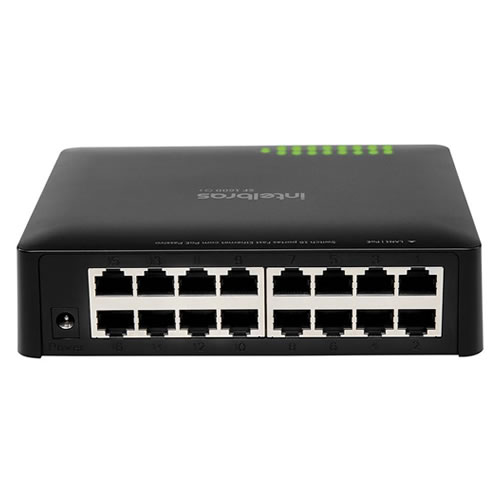 SWITCH | 16P | FAST | POE PASIVO | SF 1600 Q+ | INTELBRAS