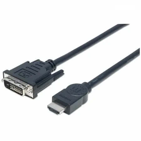 CABLE VIDEO | HDMI A DVI-D M/M | 24+1 PINES | 3M | MANHATTAN