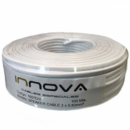 ELECTRICIDAD | CABLE GEMELO INTERIOR | 2X0.50MM² | 100M | BLANCO | 1605D/2