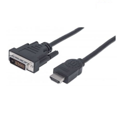 CABLE VIDEO | HDMI A DVI-D M/M | 24+1 PINES | 1.8M | MANHATTAN