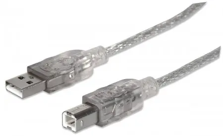 CABLE DATOS | USB 2.0 A/B | IMPRESORA | 1.8M | MANHATTAN