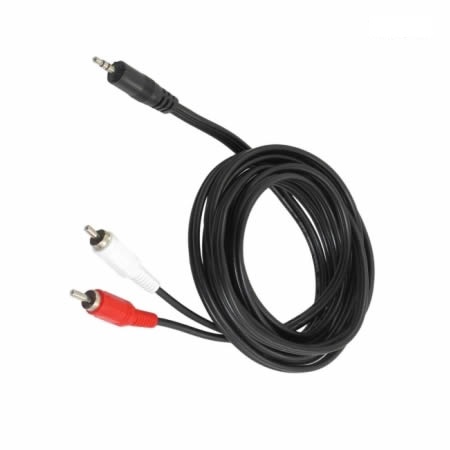CABLE AUDIO | 2 RCA M A 1 PLUG M | 3M | ANBYTE