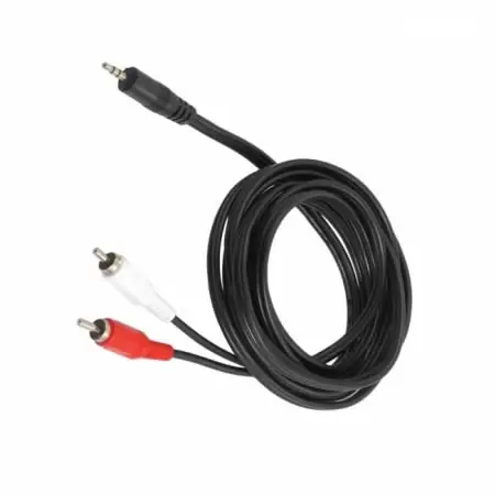 CABLE AUDIO | 2 RCA M A 1 PLUG M | 1.8M | ANBYTE