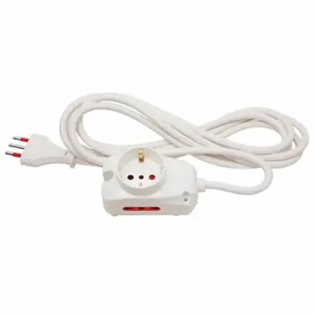 ELECTRICIDAD | ALARGUE | 1 SCHUKO + 2X3ENL | 5M | VIVION