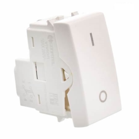 ELECTRICIDAD | MODULO INTERRUPTOR BIPOLAR | 10A | PRESTA | BLANCO | VIVION