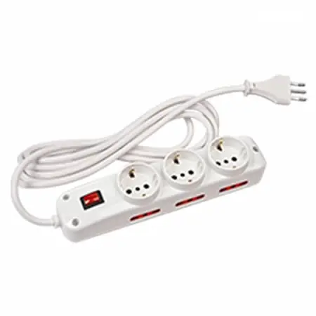 ELECTRICIDAD | ALARGUE | 3 SCHUKO + 6X3ENL | 3M | VIVION