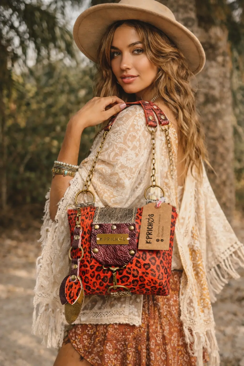 Bandolera Red Glam