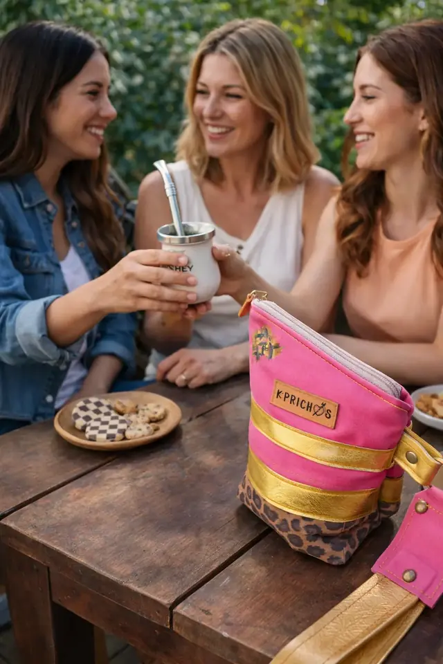 Yerbera/ Porta mate Pink Safari