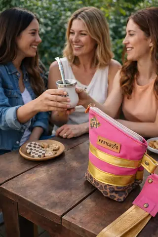 Yerbera/ Porta mate Pink Safari