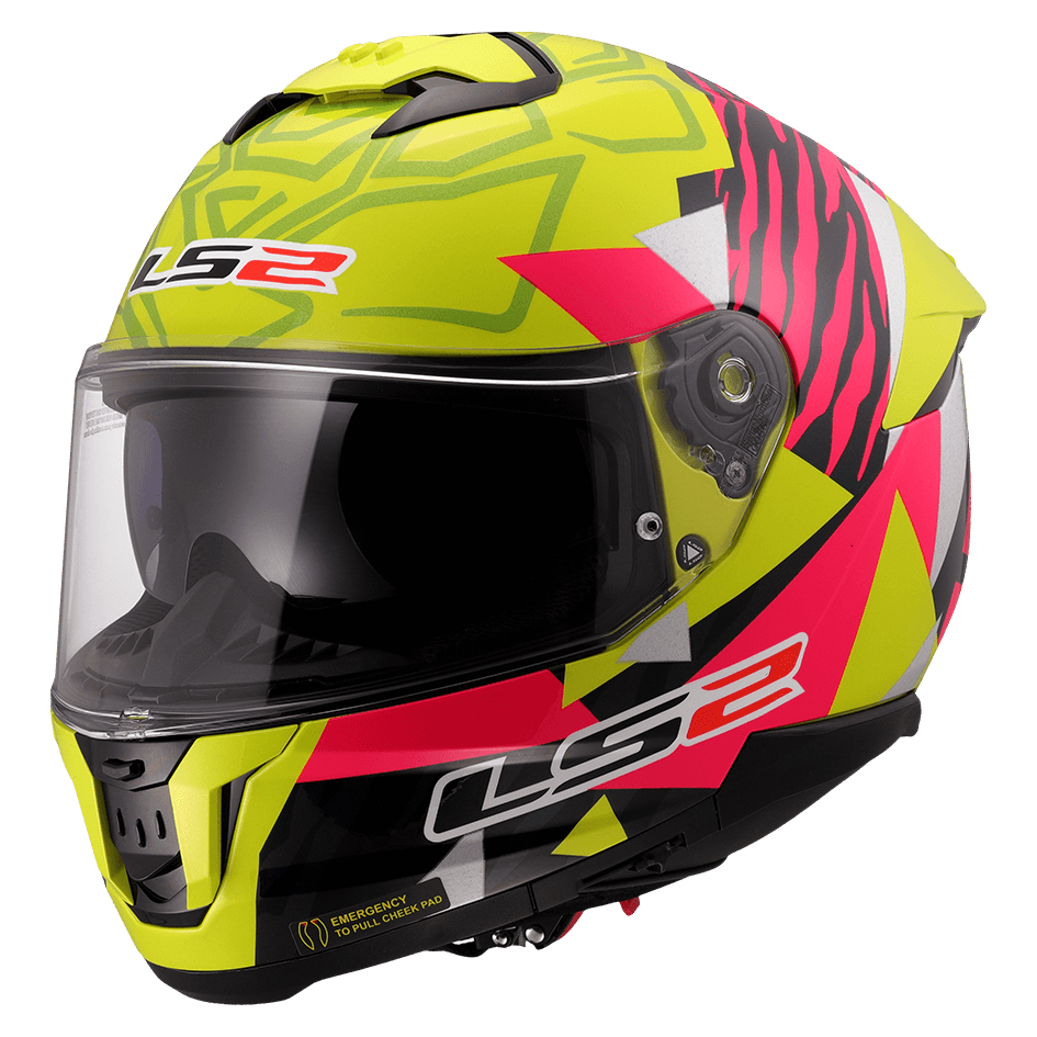 LS2 FF808 STREAM II TIGER - H-V YELLOW PINK TIGER