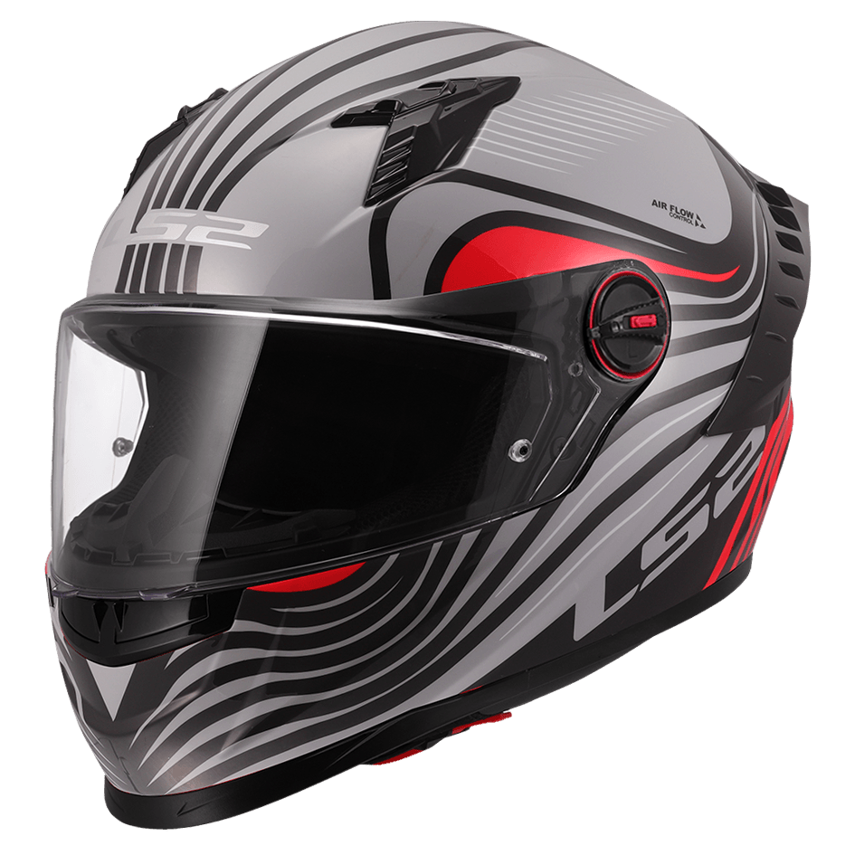 CASCO LS2 FF816 BEATS GRIS ROJO