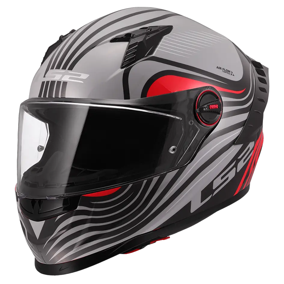 CASCO LS2 FF816 BEATS GRIS ROJO