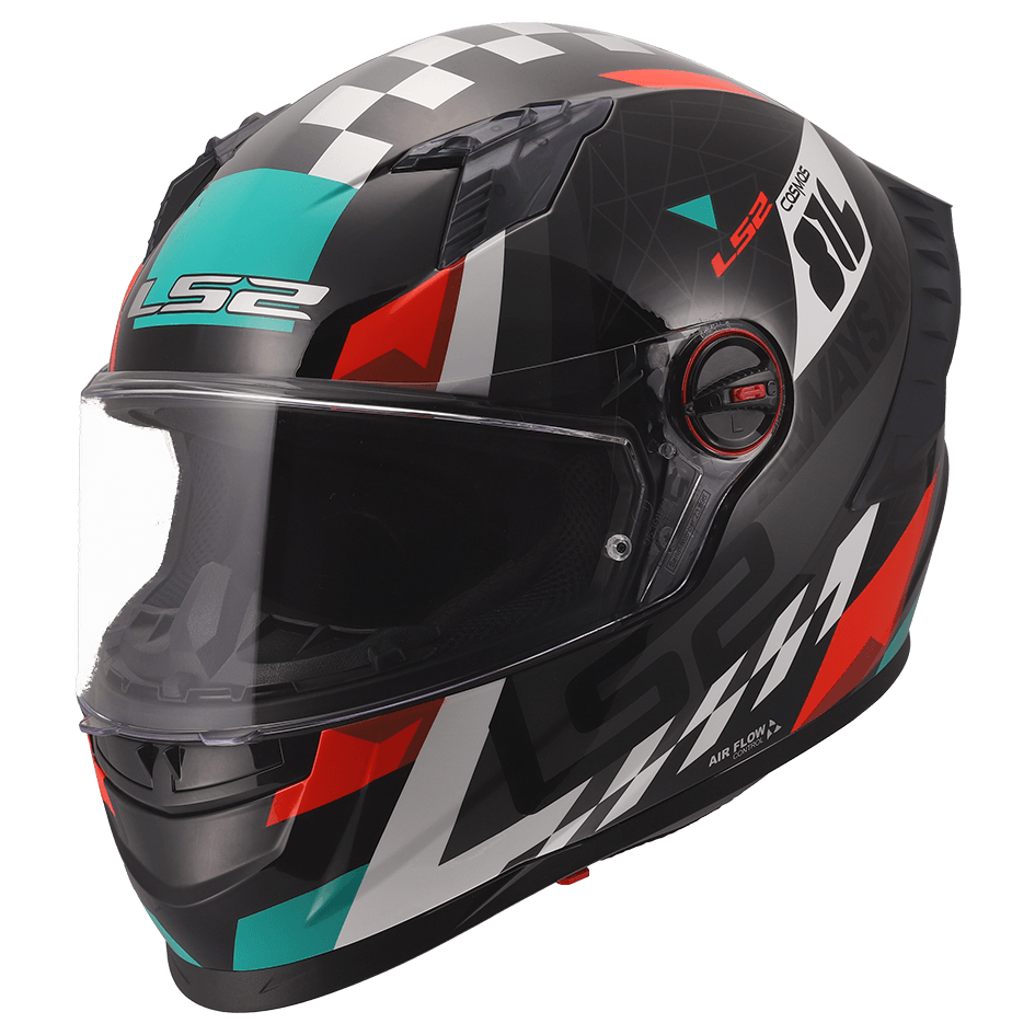 LS2 FF816 COSMOS - RACEFORCE - BLACK RED