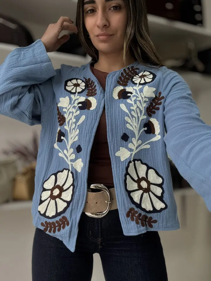 Sobrecamisa FRIDA celeste