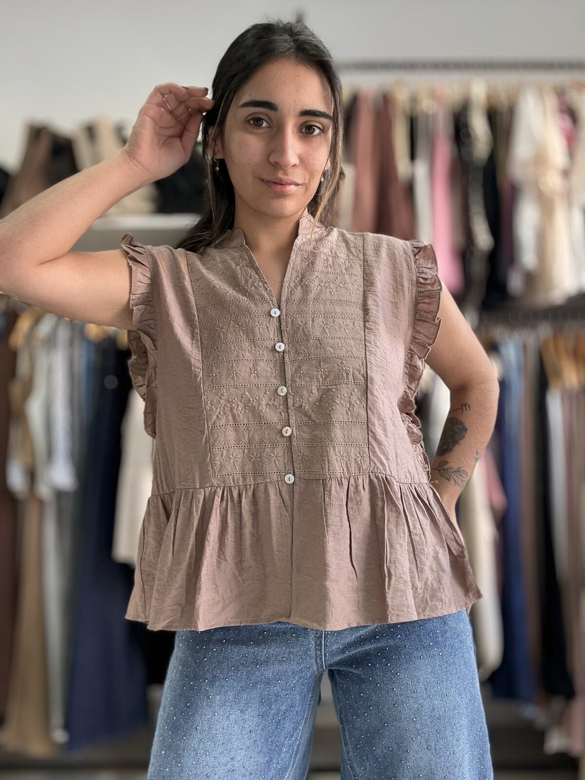 Blusa LENA beige
